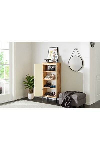 Vivense Lumo Çok Amaçlı Dolap, 2 Kapaklı 4 Raflı