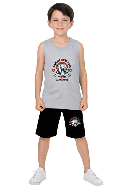 FYK COLLECTİON Strongs Dangerous Друковані чоловічі дитячі майки та шорти, ко...