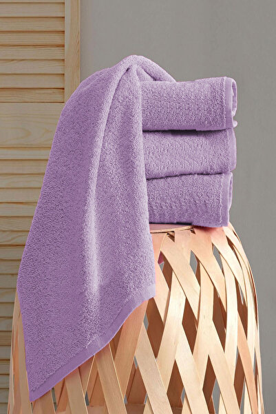 Mira Home Набір з 4 рушників для рук і обличчя з бавовни без візерунка, однотонний, розмір 50x90 см