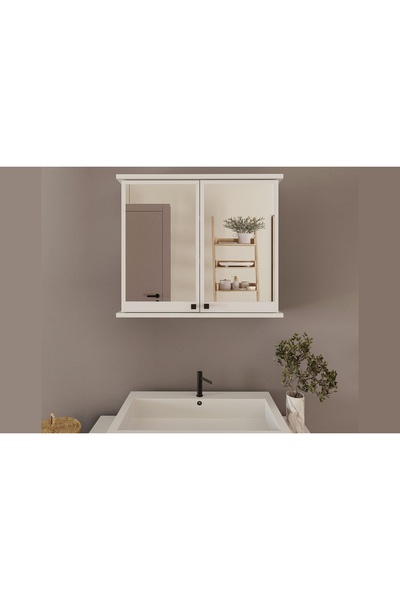 Vivense RUDA AYNALI BANYO DOLABI, BEYAZ