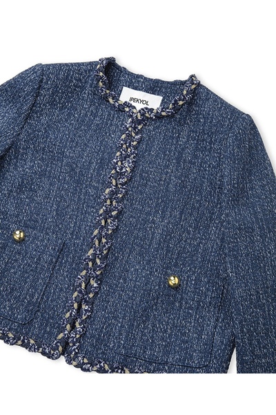 İpekyol Örgü şeritli ceket