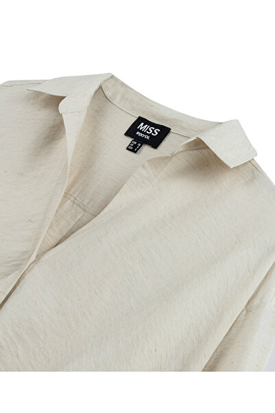 MISS IPEKYOL Shirt with Twist and Epaulettes