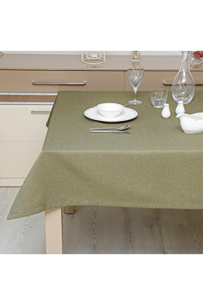 TİLLEM HOME Keten Dokulu Masa Örtüsü Leke Tutmaz
