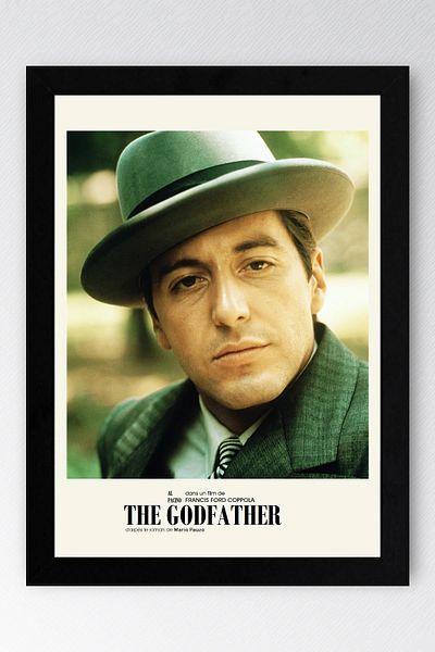 Saturn Tablou înrămat The Godfather - Poster de film Michael Corleone