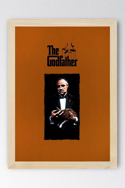 Saturn The Godfather Framed Painting - the Godfather Movie Poster Painting