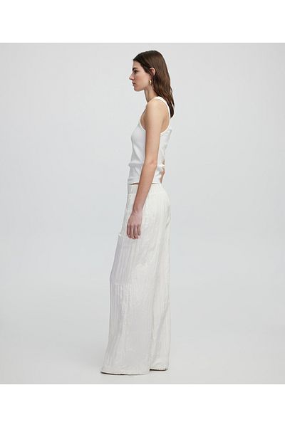 İpekyol Textured wide leg fit pants