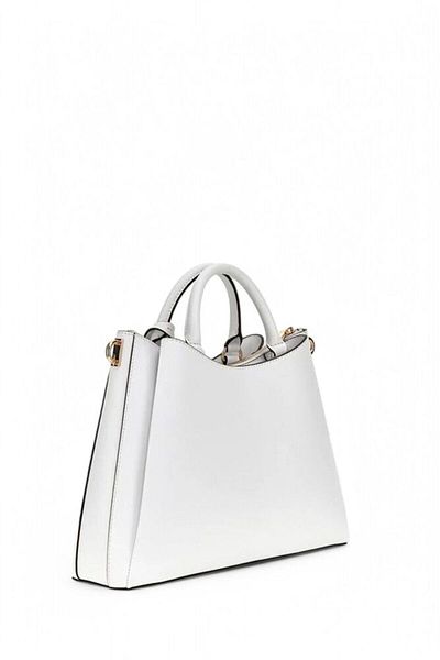 Guess حقيبة كتف نسائية بيضاء من Eco Jazlynn Hwezg 952306