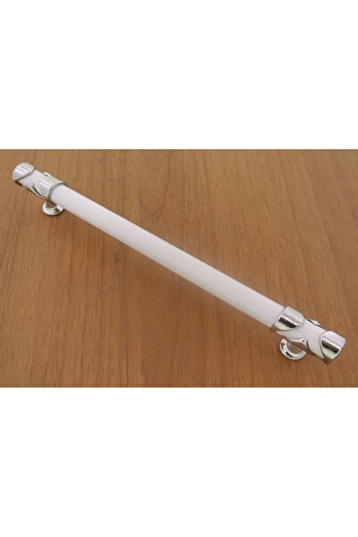 Azm Hırdavat Mina Kulp Beyaz Krom 160 mm