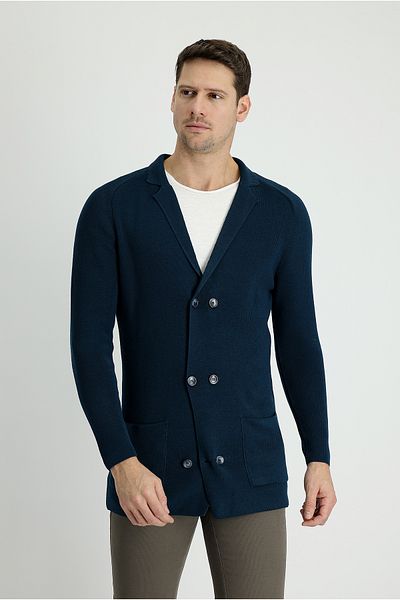 Kiğılı Double Breasted Cotton Knitwear Cardigan