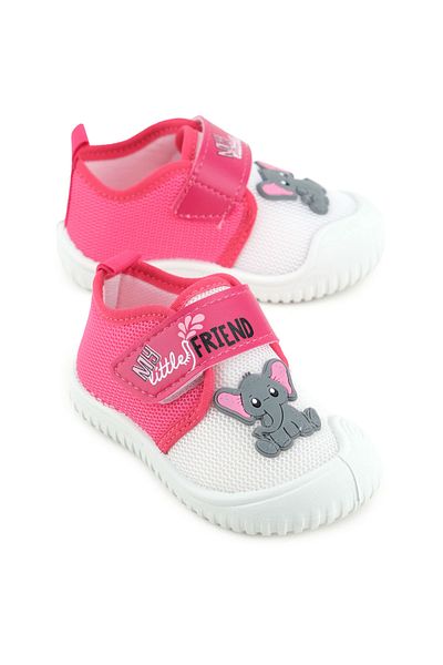 GEZER Baby Girl Summer Linen Single Velcro Adjustable Comfortable Sole Home School Nursery Casual Shoes