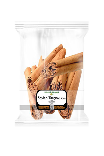 Zencefil Organik Seylon Tarçın 6 Adet Ceylon Tarçın 6 Tüm Çubuk Seylan Çubuk ...