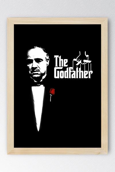 Saturn The Godfather Framed Painting - the Godfather Movie Poster Painting