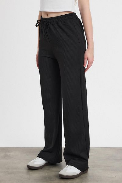 Rays 2111 Model - Black Trousers with Elastic Waist