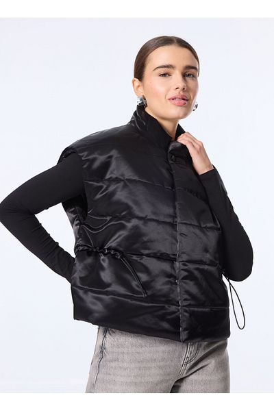 Sisley Black Women's Vest 6G6Hwu01Y