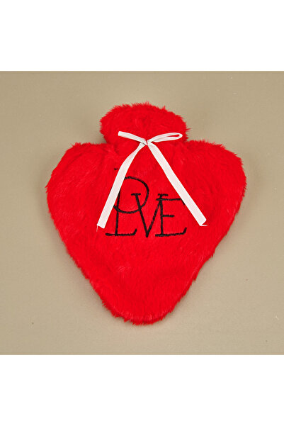 Vichy Kalpli Peluş Sıcak Su Torbası - Kırmızı - 600 ml