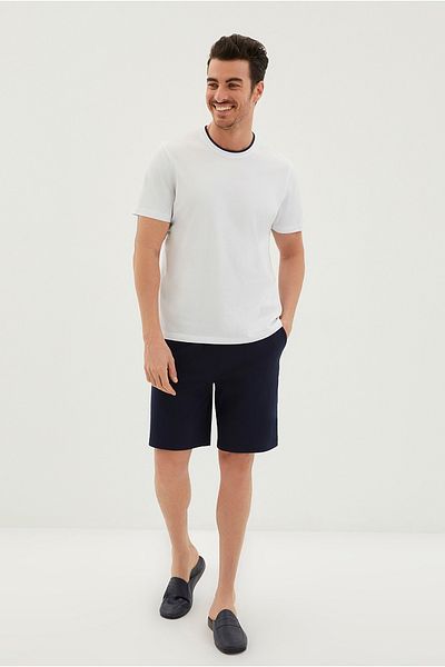 Kiğılı Πλεκτό σορτς Crew Neck - Σετ 2 βαμβακερών πιτζάμες