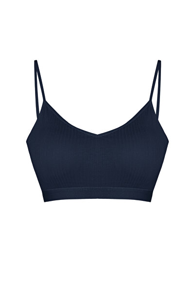 HNX Cotton Thin Strap Bustier and Thong Panties Sports Underwear Set