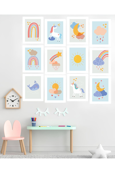 ARTCASTLE 12 Piece Frame Look Mdf Table - Children's Room Table