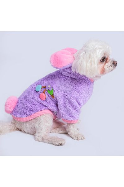 GedyCo Lilac Premium Plush Small Breed Dog Sweatshirt