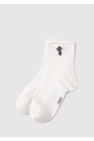 Mavi Koala bestickte Ecru-Socken 1913246 -70048