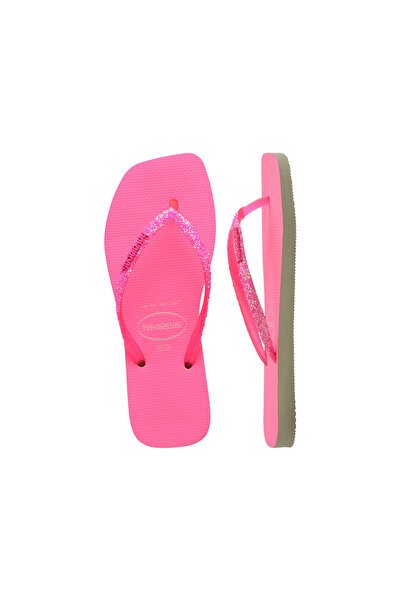 Havaianas Square Glitter Neon Pink Women's Slippers