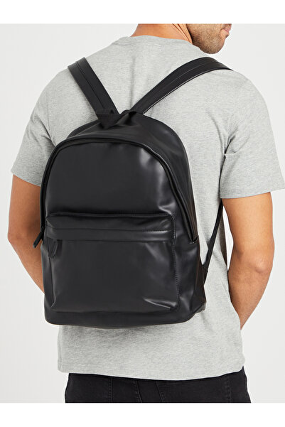 Styli PU Leather Backpack with Zip Closure Compartment