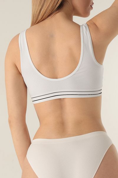 Doremi Thick Strap Seamless Crop Bustier