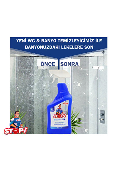 STOP Forte 4'lü Tuvalet/WC ve Banyo Temizleyici