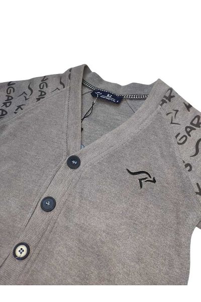 KANGARAUS Cotton Boy's Sweater with Button on the Front
