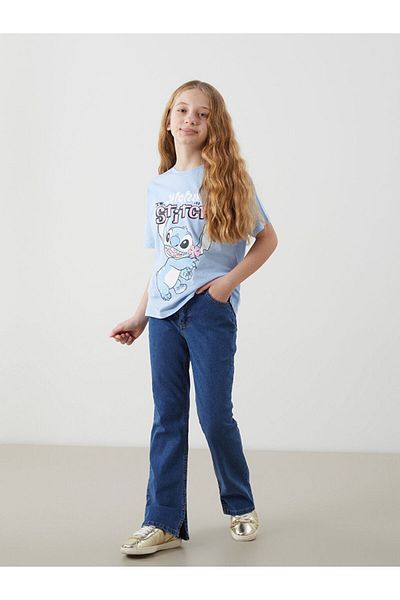 LC Waikiki Pantaloni de jeans pentru fete cu talie elastică reglabilă - S5JY46Z4