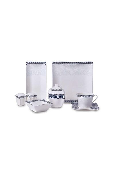 KORKMAZ A8589 Link Collection Square Breakfast Set 30 Pieces