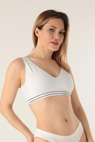 kingspearl Bešavni crop top sa debelim breterima
