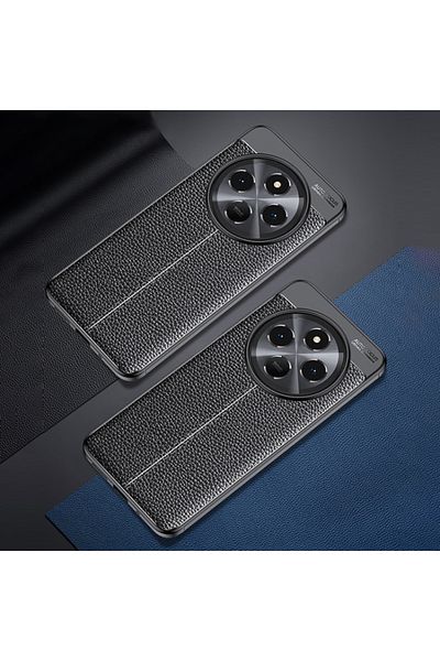 Fibaks حافظة متوافقة مع هاتف Xiaomi Redmi 14C مع غطاء واقٍ من الجلد بتصميم نمط خياطة للكاميرا