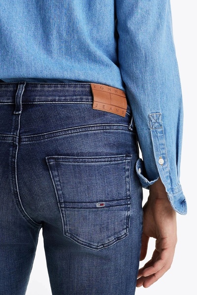 Tommy Hilfiger SCANTON SLIM AI1262 Erkek Denim Jeans DM0DM205501BK