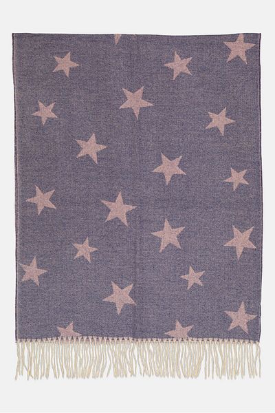 Max Studio Women Allover Print Scarves 180 x 75 cm, Mauve Combo