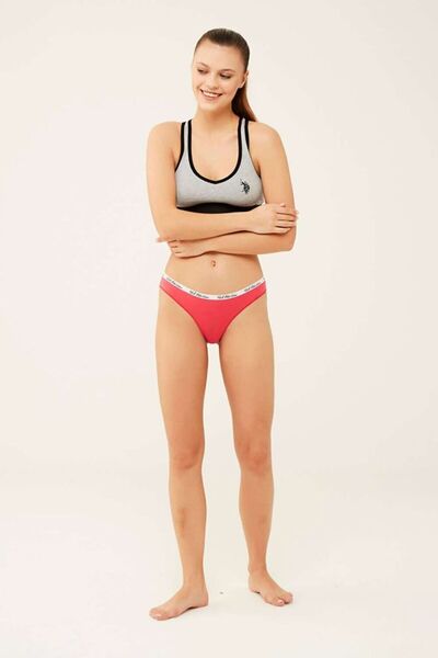 U.S. Polo Assn. US Polo Assn.66274 Set tanga, 3 piese, verde coral, turcoaz