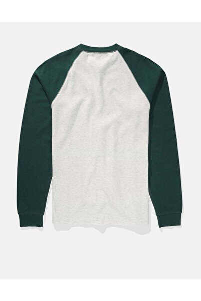AMERICAN EAGLE AE Long-Sleeve Raglan Thermal T-Shirt