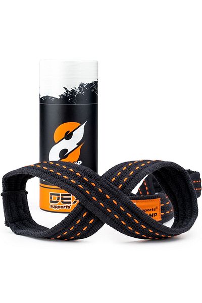 Dex Supports Lasting Energy 8 Loop Lifting Straps, Barbell Straps, 2 Pack