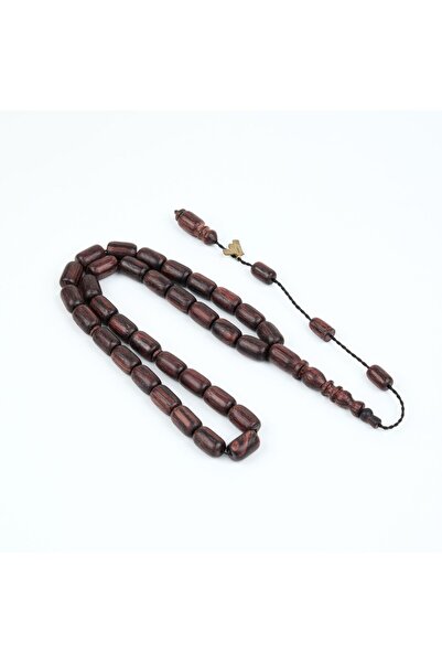 LapisDo مسبحة شجرة البخور الحمراء مقطعة كبسولة 9x14 ملم