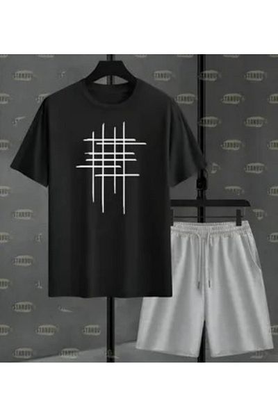 Gutsy Men's / Women's Striped Suit T-Shirt and Lapel Short