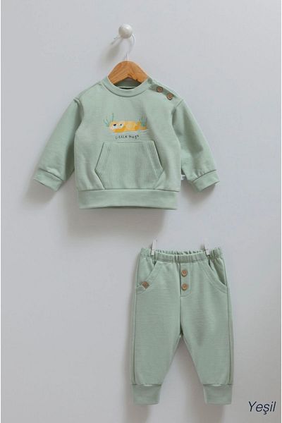 Caramell Baby Boy Set - 100% Cotton, Seasonal, Color-Green