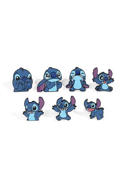 Choice XZ3140 7 قطع بروش إبداعي من Lilo&Stitch دبوس مينا غرزة مخصصة على الظهر ملابس مجوهرات Me