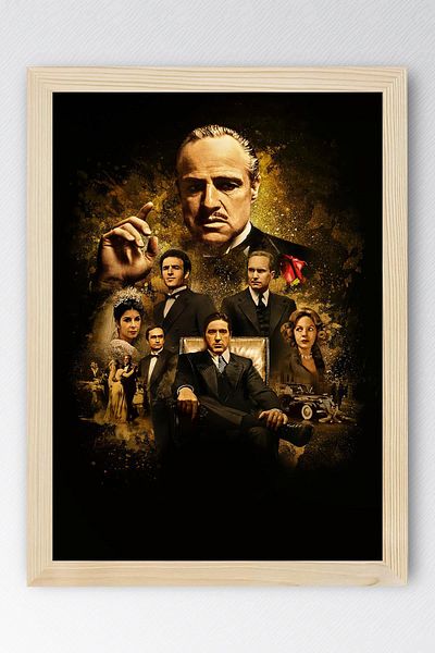 Saturn Pictură înrămată The Godfather - Pictură poster film The Godfather