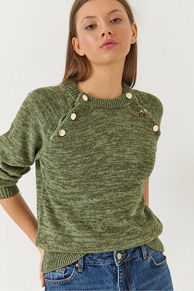 Bianco Lucci Pulover de damă cu plachetă raglan 20246189