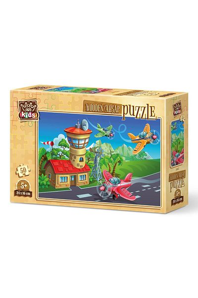 Art Puzzle Art Kids Crazy Pilots 50 Pieces Wooden Puzzle
