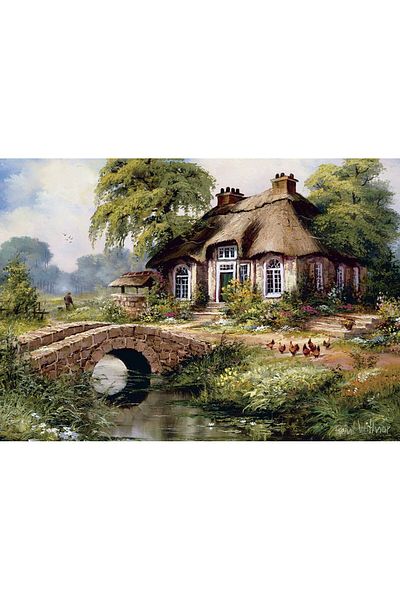 Art Puzzle Green Village 500 Piece Puzzle