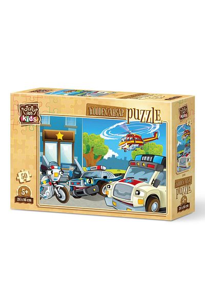 Art Puzzle Art Kids Protective Team 50 Pieces Wooden Puzzle