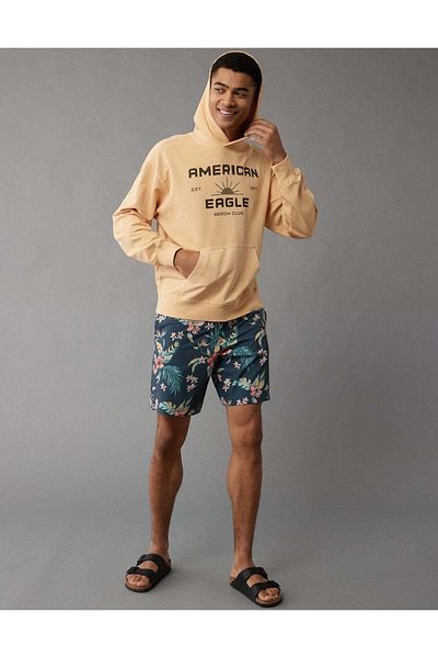AMERICAN EAGLE هودي AE Stretch Bonfire Graphic