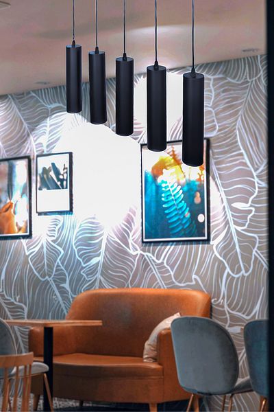 Fer Avize Spotlike 5 Row Modern Spot Chandelier