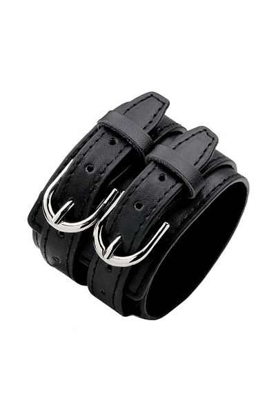 Choice KR1015-2 Fashion Male Genuine Leather Bracelet Friendship Big Wide Bracelet for Men High Quality Buc
